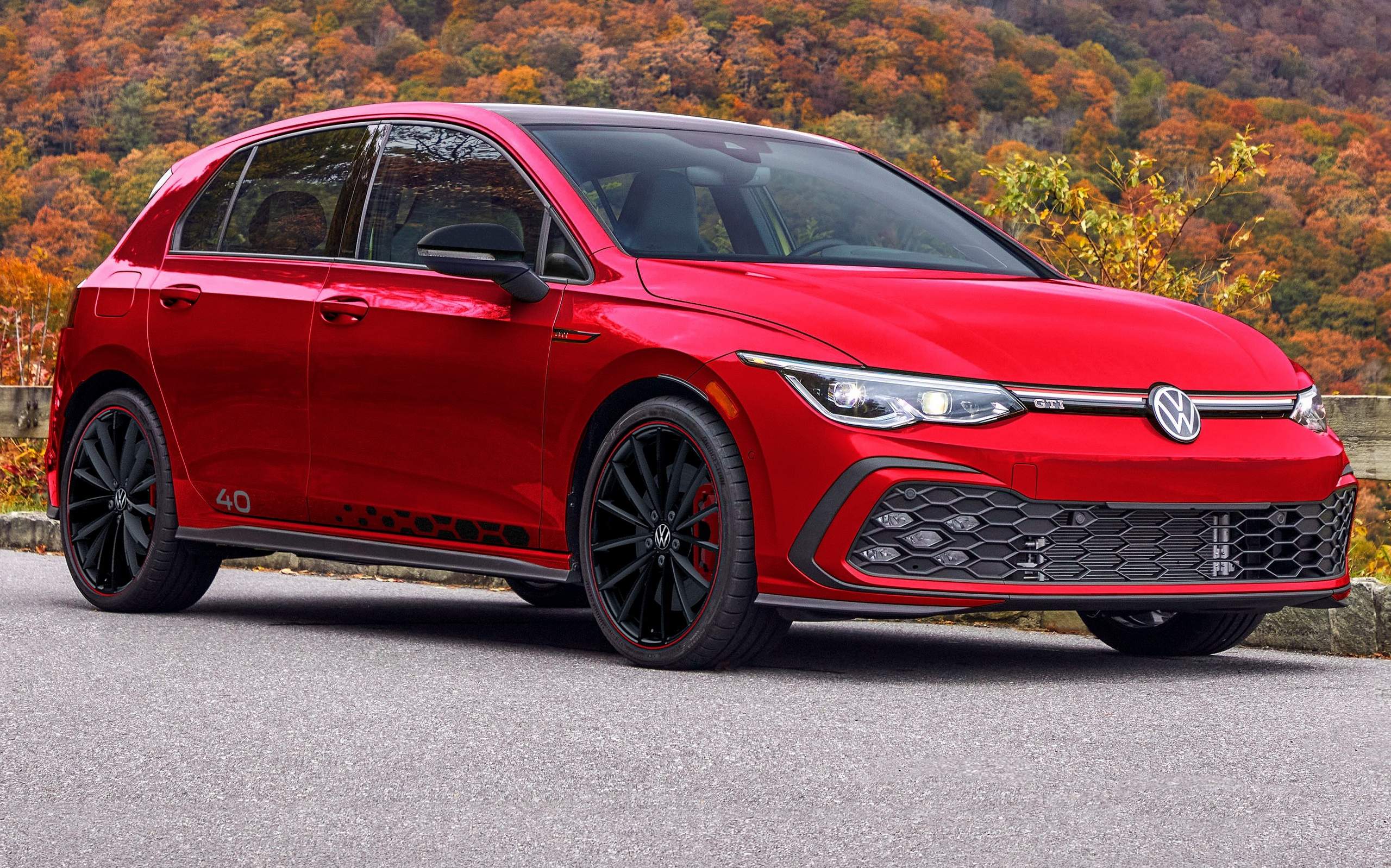 Volkswagen Golf 2.0 TSI vermelho